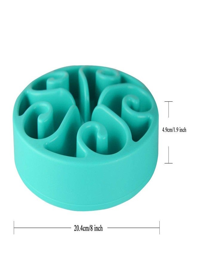 JDYYICZ Pet Dog Slow Feed Interactive Dish Ease Bloating for Small & Medium Dog and Cat (Blue) - Image 4