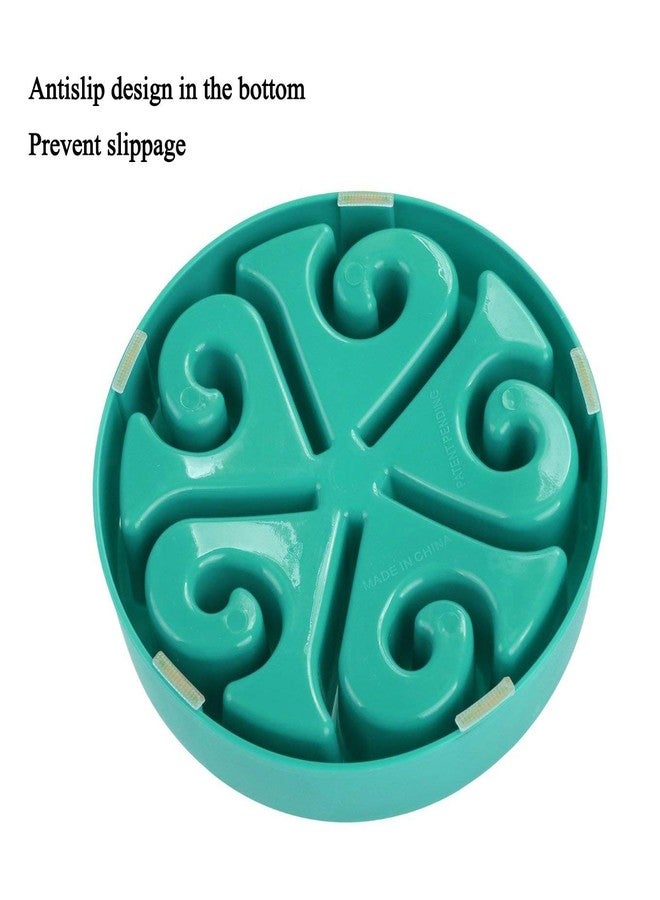JDYYICZ Pet Dog Slow Feed Interactive Dish Ease Bloating for Small & Medium Dog and Cat (Blue) - Image 3