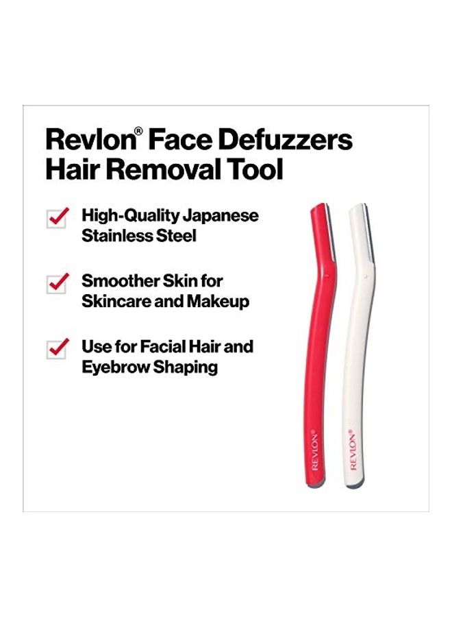 Revlon 2-Piece Smooth And Perfect Face Defuzzers Set White/Red/Pink 0.36inch - Image 3