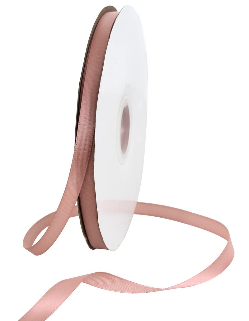 TONIFUL 38 in x 100yds Rose Gold Satin Ribbon Thin Solid Fabric Ribbons Roll for Gift Wrapping Invitation Floral Hair Balloons Craft Sewing Party Wedding Popsicles Decoration Valentines Day Bouquet