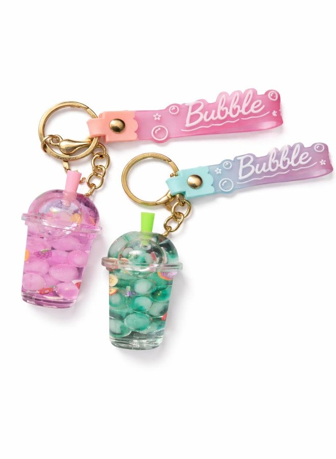 Cute Bubble Tea Keychain for Girls & Women | Mini Drink Cup Charm Key Ring | Stylish Bag & Car Key Accessory | Lightweight & Durable (Pack of 1) - Image 1