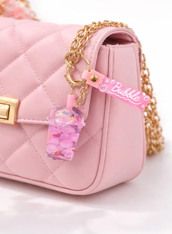 Cute Bubble Tea Keychain for Girls & Women | Mini Drink Cup Charm Key Ring | Stylish Bag & Car Key Accessory | Lightweight & Durable (Pack of 1) - Image 4
