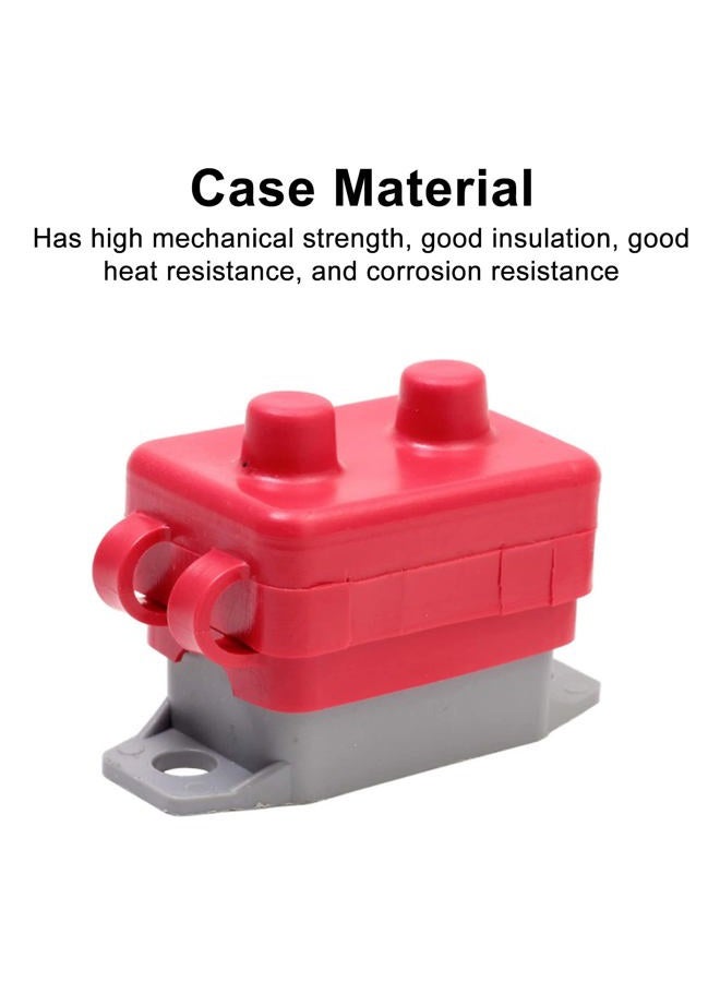 N.C 20A DC 12V - 24V- 48V Automatic Reset Circuit Breaker with Cover Stud Bolt for for Battery Chargers, Trucks, Buses, Electric Cars, Car Engines and More - Image 3