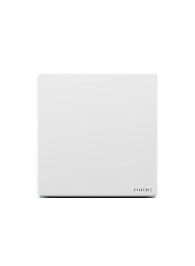 Future One Gang 2 Way Modular Wall Switch | Flat Soft Press Design | 10A White Gloss Finish Electrical Switch for Home, Office & Hotel | Sleek, Durable, Safe & Easy to Install