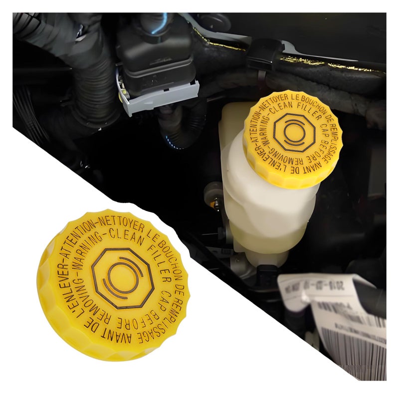 Brake Fluid Cap Replacement OEM4683656ABBrake Master Cylinder Cap Compatible with Chrysler SebringDodge Ram 1500 2500 3500Jeep Wrangler JKStandard Brake Reservoir Cap
