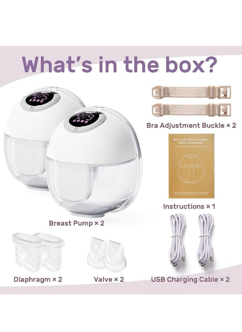 Wearable Breast Pump, Hands-Free Breast Pump with 4 Modes & 9 Levels, Double Electric Breast Pump with  Display, Portable Breast Pump - pzsku/ZBE55F8DFAC84984F95D1Z/45/_/1722575093/ed8ec025-7eb3-42a3-8abd-ce4bfd83a0e5