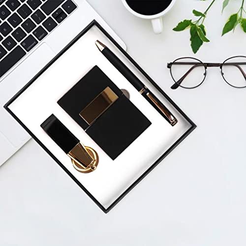 FABULASTIC Gift Set with Metal Pen, Magnetic Debit/Credit Card Holder and Metal Leather Keychain | Men Gift Set Combo | Gifts for Men Birthday Special Unique I Men Gift Ideas (Black) - Image 3