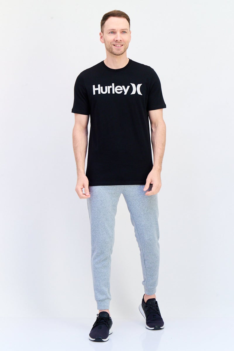 Hurley Men Sportswear Fit Short Sleeve Outdoor T Shirt, Black  - Image 2