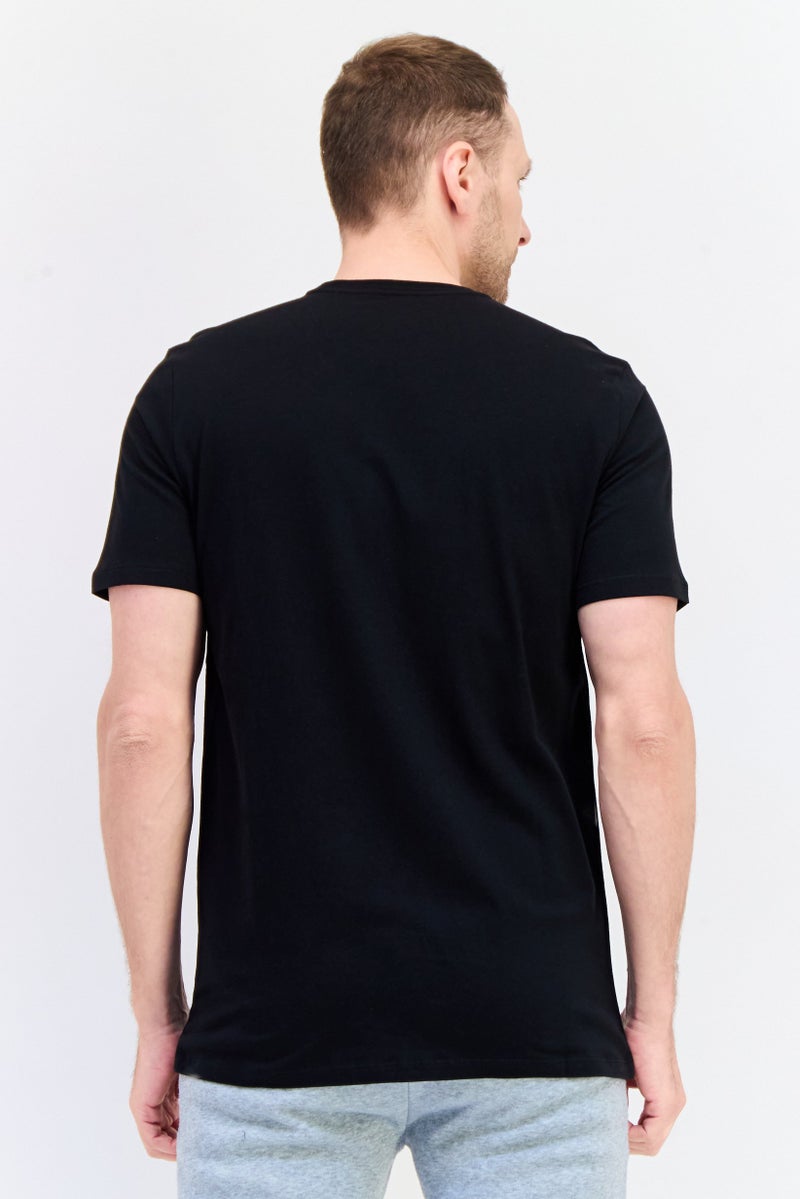 Hurley Men Sportswear Fit Short Sleeve Outdoor T Shirt, Black  - Image 4