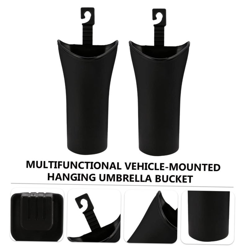 Car Umbrella Storage Organizer Hanging Bucket For Back Seat Holder And Small Trash Barrel - Image 5