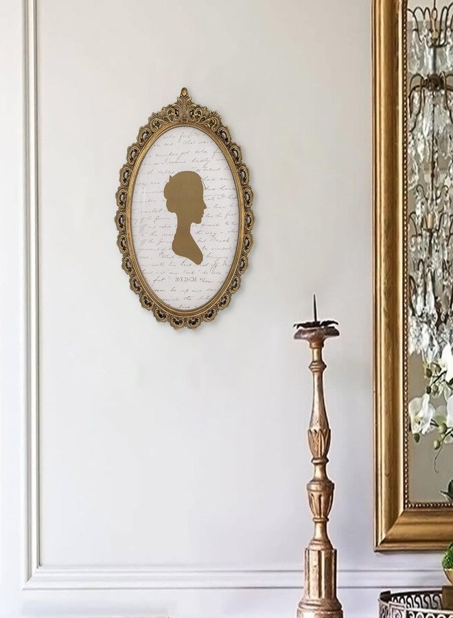 Sunlit إطار صور عتيق مضاء بأشعة الشمس، مقاس 8×10 بوصة، إطار صور بيضاوي عتيق بواجهة زجاجية، عرض صور فاخر، يُعلق على سطح الطاولة أو الحائط، برونزي - Image 5