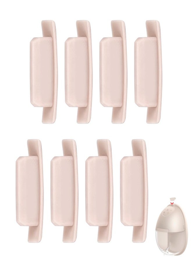 Piszvbej 8 PCS Spout Cap Compatible with Eufy Breast Pump, Replacement Spout Cover for Wearable Breast Pump E10/E20/S1/S1 Pro, Food-Grade Silicone, Protect Milk from Dust and Top Leakage, Replacement Parts - Image 1