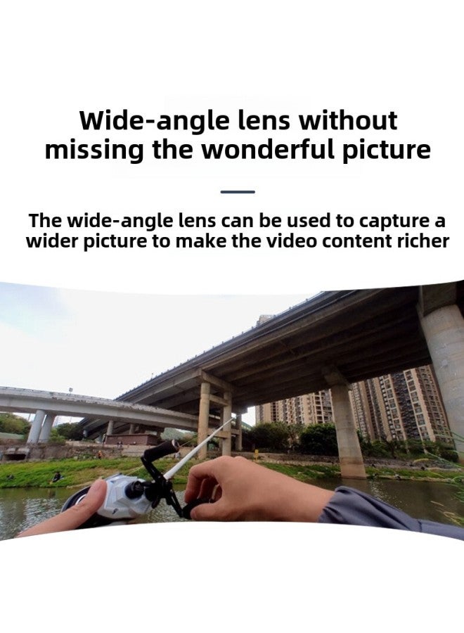 HD Thumb Sports Camera Pet Camera Outdoor Riding Magnetic Charging Smart Camera-Color:Black With Charging Compartment - No Memory Card - Image 4