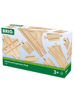 Brio BRIO World 33307 - Advanced Expansion Pack - 11 Piece Set of Wooden Train Tracks for Kids | Train Set Expansion | Fun Learning Toy | Compatible with All Railway Toys | FSC Certified  - Image 4