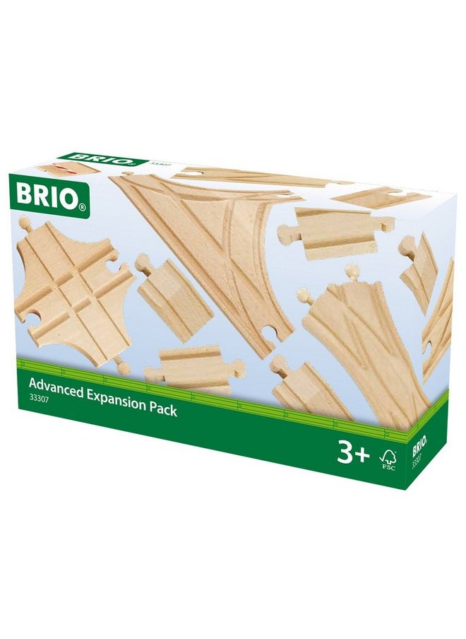 Brio BRIO World 33307 - Advanced Expansion Pack - 11 Piece Set of Wooden Train Tracks for Kids | Train Set Expansion | Fun Learning Toy | Compatible with All Railway Toys | FSC Certified  - Image 4