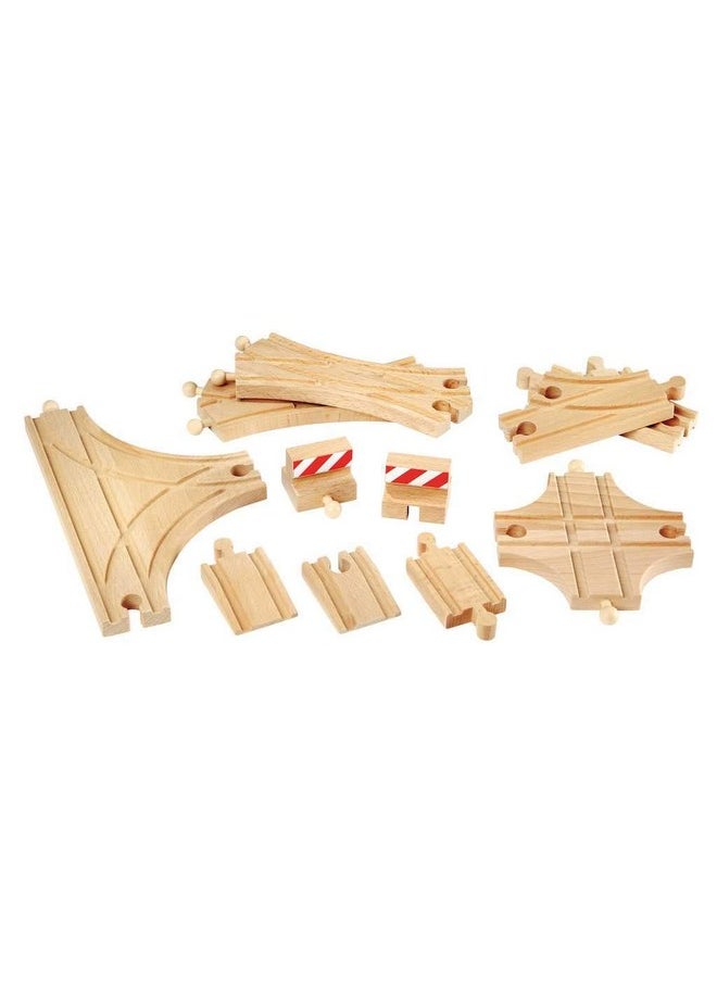 Brio BRIO World 33307 - Advanced Expansion Pack - 11 Piece Set of Wooden Train Tracks for Kids | Train Set Expansion | Fun Learning Toy | Compatible with All Railway Toys | FSC Certified  - Image 2
