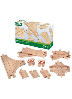 Brio BRIO World 33307 - Advanced Expansion Pack - 11 Piece Set of Wooden Train Tracks for Kids | Train Set Expansion | Fun Learning Toy | Compatible with All Railway Toys | FSC Certified  - Image 1