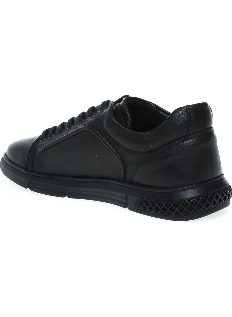 هامر جاك Black Men's Leather Casual Shoes