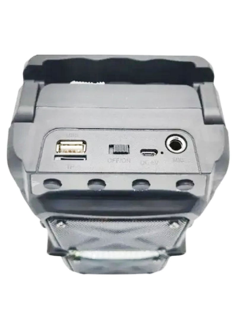 قريت نايس مكبر صوت لاسلكي يعمل بتقنية البلوتوث مع بطارية يمكن إعادة شحنها يتضمن ميكروفون و راديو FM وذاكرة TF و مدخل USB ومدخل MIC - Image 3