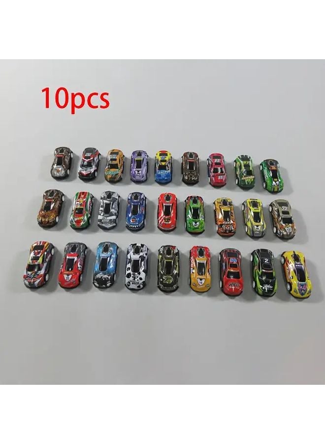 10pcs Pull Back Cars Mini Racing Toy Cars Bulk Party Gift Bag Christmas Stuffing - Image 1
