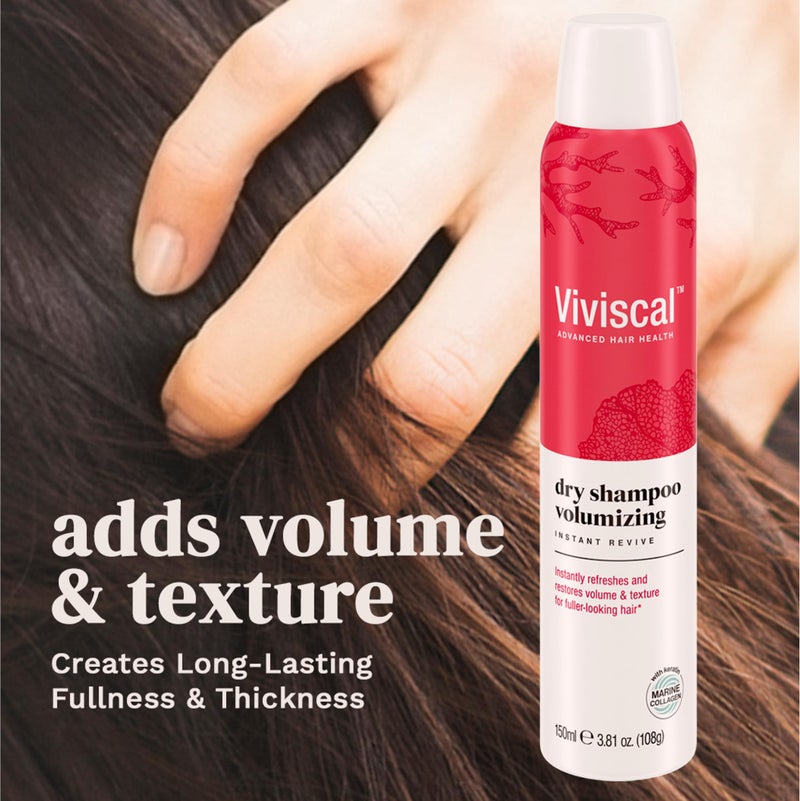 Viviscal Volumizing Dry Shampoo, Refresh Hair and Absorb Oil Between Washes, Waterless Shampoo for Added Hair Texture and Body, 150ml - Image 4