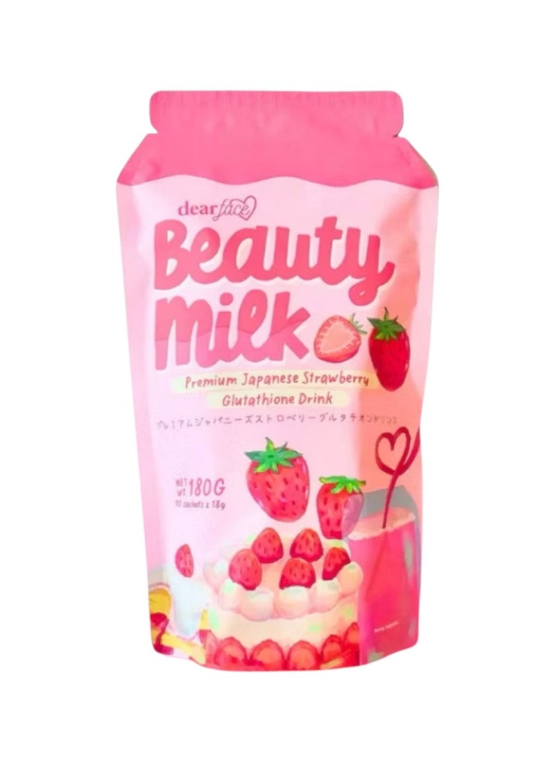 dear face Beauty milk strawberry 180g 