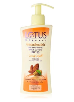 Lotus Almondnourish Daily Nourishing Body Lotion Spf20 250Ml  - Image 1