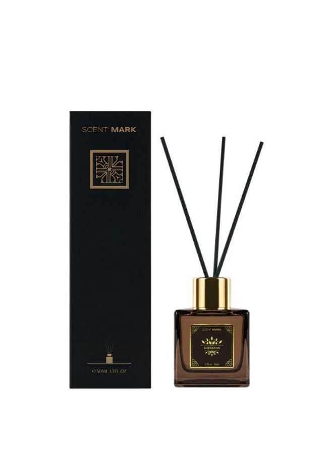 Home Perfume Reed Diffuser, Hotel Fragrance (Citrus and Woods Harmony),50ml
