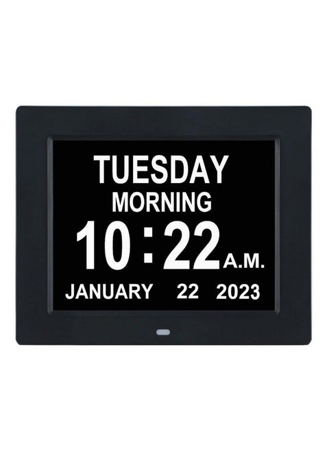 [2023 New Clock With Day And Date For Elderlydigital Clock Large Display With 12 Alarm Optionsdementia Clock Large Number Digital Clocks For Seniors(8Inchblack)