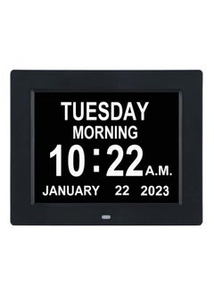 TMC [2023 New Clock With Day And Date For Elderlydigital Clock Large Display With 12 Alarm Optionsdementia Clock Large Number Digital Clocks For Seniors(8Inchblack)  - Image 2