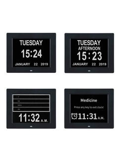 TMC [2023 New Clock With Day And Date For Elderlydigital Clock Large Display With 12 Alarm Optionsdementia Clock Large Number Digital Clocks For Seniors(8Inchblack)  - Image 5