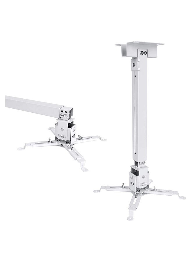 Wownect Ceiling Mount For LCD/DLP Adjustable Height Projector Silver - Image 1