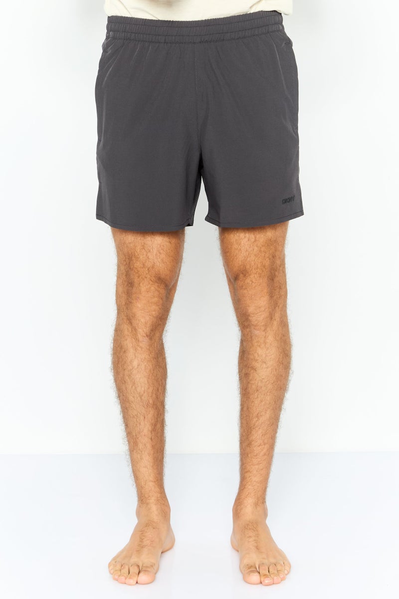 DKNY Men Brand Logo Board Shorts, Grey - Image 1