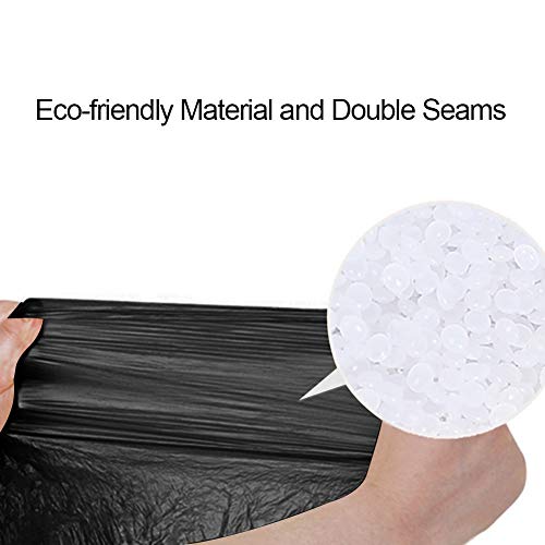 VesipaFly Drawstring Garbage Bags Durable LeakProof Trash Bags 46 Gallon Strong Rubbish Bags Wastebasket Liners for Home Office 60 Counts5 Roll Black - Image 5