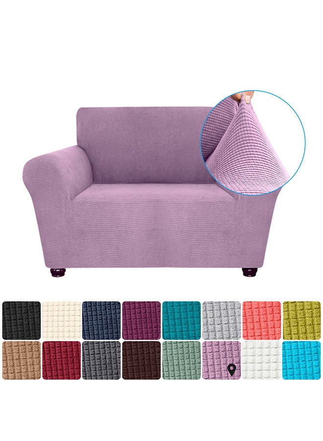 NIBEMINENT 1 Seater Washable Stretch Sofa Slipcover Purple 35X7X27centimeter - Image 2