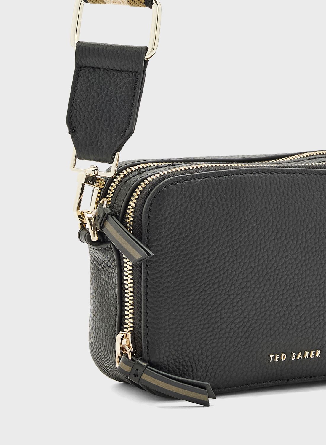 Ted Baker Black Stunna Mini Webbing Cross Body Bag for Women