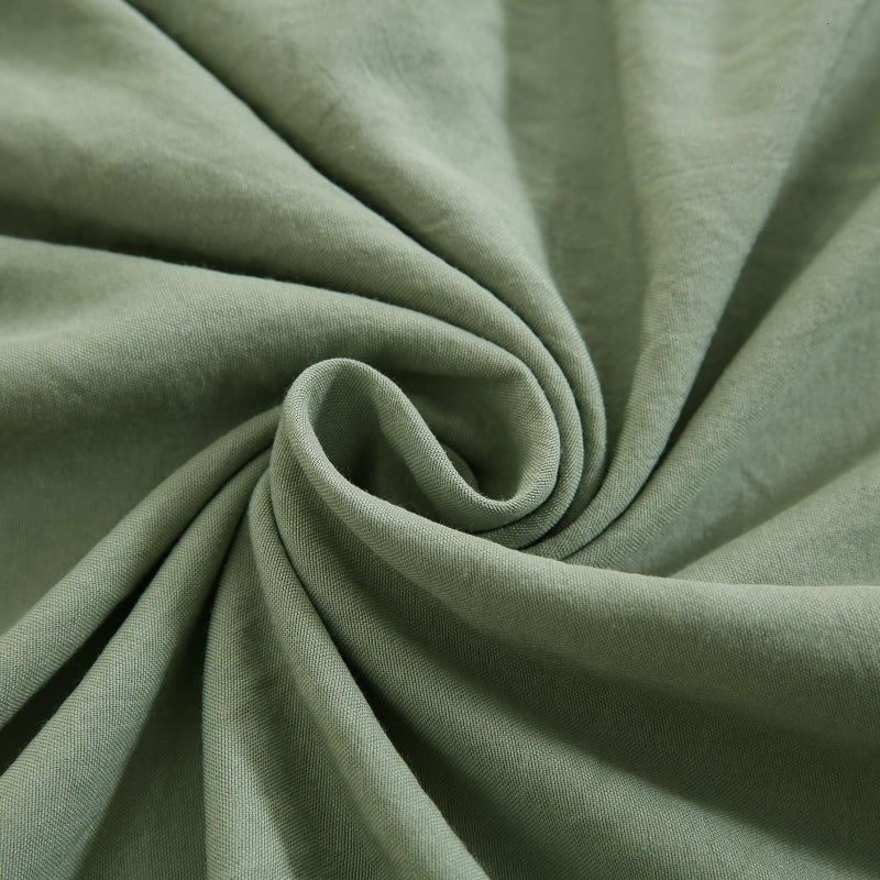 Merryword Avocado Green Body Pillow Cover 20x54inches Long Pillowcase Ruffled Pillowcases Shabby Chic Ruffled Fringe Decor Body Ruffled Pillow Sham Cute Pillowcase - Image 4
