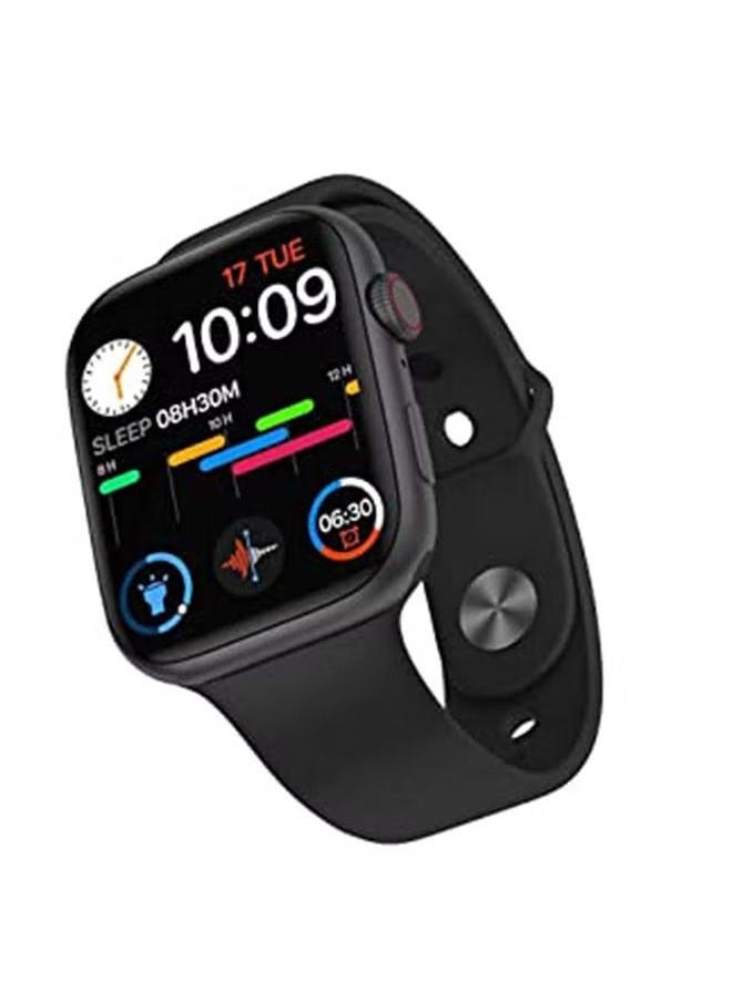 T500 - Bluetooth Full Touch Call Smartwatch With Replaceable Strap Compatible With FitPro System Black - Image 1