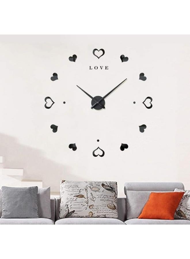 هوم جاليري ساعة حائط الابداعيه ثلاثية الابعاد مع القلوب - Image 4