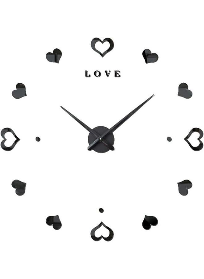 هوم جاليري ساعة حائط الابداعيه ثلاثية الابعاد مع القلوب - Image 3