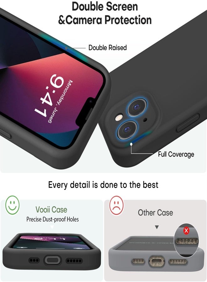 Vooii Compatible with iPhone 13 Case, Liquid Silicone Upgrade [Camera Protection] [Soft Anti-Scratch Microfiber Lining] Shockproof Phone Case for iPhone 13 6.1 inch - Cypress - Image 3