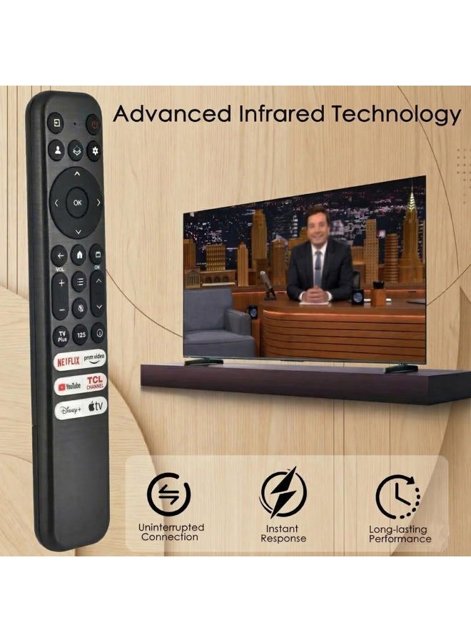 VIVCASE Replacement for TCL Google TV Remote Control,RC813 Compatible with TCL QM8/QM7/Q7/Q6/Q5/S5/S4/S3 4K UHD HDR LED QLED QD-Mini LED Full-HD Smart TVs - Image 5