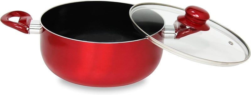 BLACKSTONE Non Stick Cooking Pot Eco With Lid Aluminium Cooking Pot Ceramic Coating Non Stick Heat Resistant Saucepan Stockpot With Lid Dishwasher Safe Cookware Canning 34CM - Image 3