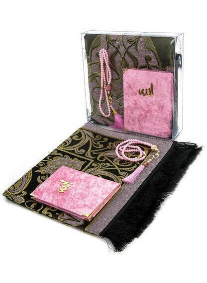 Velvet Covered Yasin Prayer Rug Prayer Beads Boxed Set Pink - pzsku/ZBE577E024CA166D49FCDZ/45/_/1725722088/79baf22d-f4ee-4a45-ad7c-2da83a0dd656