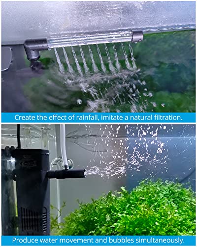 NICREW Aquarium Internal Filter, Submersible Power Filter with Multiple Function for Fish Tanks 2 to 5 Gallon, 40 GPH, 3.5W - Image 3