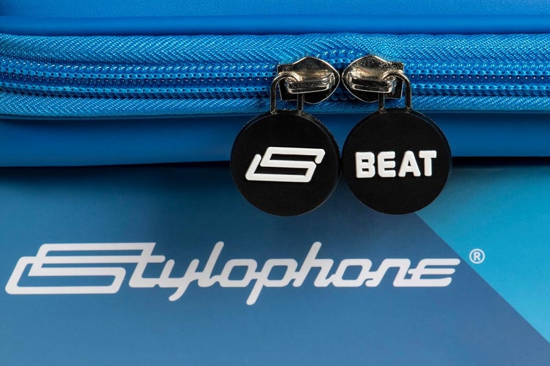 Stylophone Styphophone Beat مع حقيبة حمل - آلة طبول قلمية مدمجة | 4 مجموعات طبول و4 أصوات باس | صانع إيقاع آلة إيقاعية | آلة حلقة طبول... - Image 5