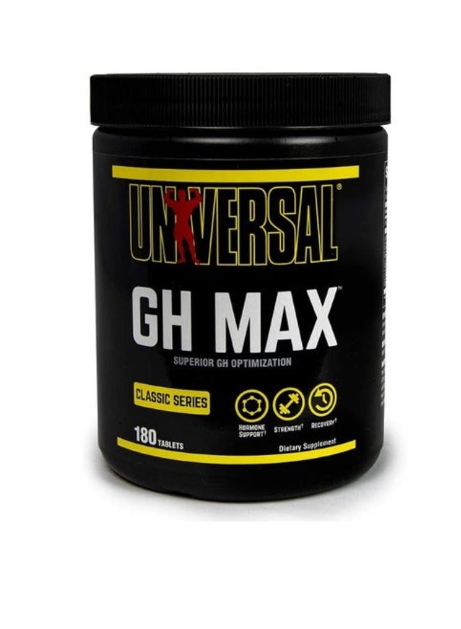 UNIVERSAL NUTRITION Universal Nutrition Classic Series, GH Max, Superior GH Optimization, 180 Tablets
