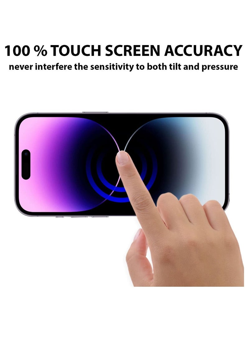 BORTONY iPhone 14 Pro Max 9H Hardness Tempered Glass Screen Protector Bubble Free Ultra HD Case Friendly Full Coverage For Apple iPhone 14 Pro Max 6.7" - Image 5