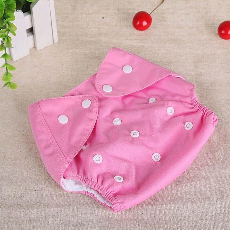 Baby Adjustable Cotton Pocket Diapers and Reusable Baby Washable Cloth Diaper Nappies for Babies, Infants, Toddlers, Age 0 to 3 Years (Pack of 5) - Image 4