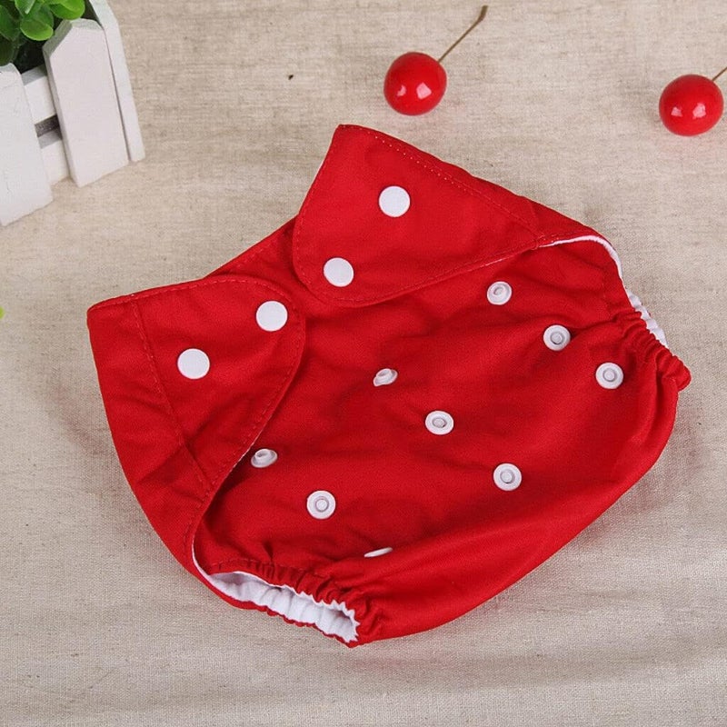 Baby Adjustable Cotton Pocket Diapers and Reusable Baby Washable Cloth Diaper Nappies for Babies, Infants, Toddlers, Age 0 to 3 Years (Pack of 5) - Image 2
